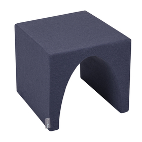 KiddyMoon aire de jeux en mousse pente L/colline/tunnel, bleu foncé, Multi-Taille