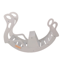 KiddyMoon Bascule pour Enfants Rocker Bébé Balancelle, gris, 90,6x39x69 cm