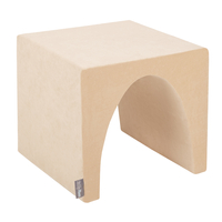 KiddyMoon Aire De Jeux En Mousse Modulable Pour Enfants Avec Housses Amovibles Résistantes Et Matériaux Doux Favorisant Imagination Et Créativité, beige sableux, Multi-Taille