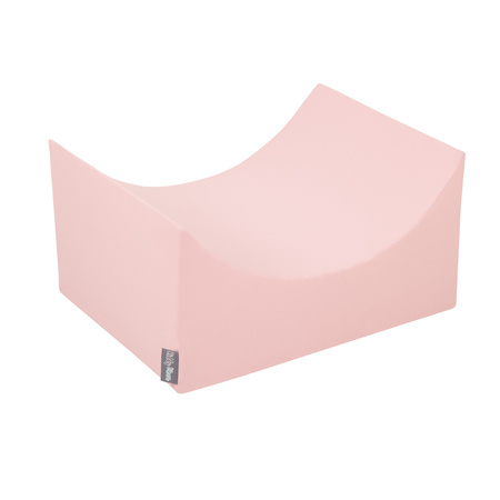 KiddyMoon Aire De Jeux en Mousse avec Rond Piscine à Balles pour Enfants, rose: rose poudré/rose foncé/babyblue/menthe, Piscine (300 Balles) + Version 4