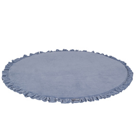 Jouet d'Activité avec 3 Pendentifs Portique d'Éveil Arche de Jeux Baby Gym, Naturelle avec Bleu Glacier tapis, UNI