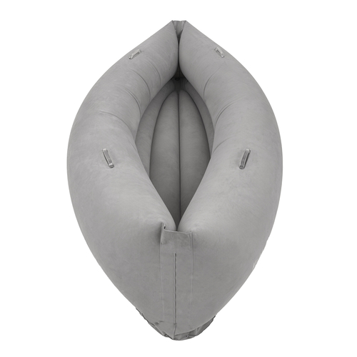 KiddyMoon Gonflable Fauteuil Sensoriel Enfant Avec Poignées Et Pompe, gris, XL