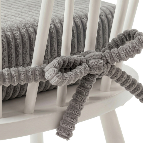 KiddyMoon Coussin Rehausseur De Chaise Enfant, Assise Rehaussée 10 Cm Avec Housse Lavable Et Liens d’Attache, gris foncé, 33x33x10