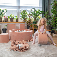 KiddyMoon Hopper Bascule-Sauteur pour les Enfants Bébé Balancelle Bean, rose des sables, M