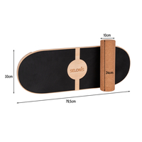 Balance Board de Bois pour Adultes et Enfants Coordination Planche D'équilibre Physiothérapie Skateboard Thérapeutique Sport Fitness Crossfit Yoga - Disponibles avec Tapis ou sans Tapis, naturel, 80x30cm