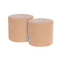 KiddyMoon Aire De Jeux En Mousse Modulable Pour Enfants Avec Housses Amovibles Résistantes Et Matériaux Doux Favorisant Imagination Et Créativité, rose des sables, Pouf/Pouf