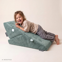 KiddyMoon coussin modulable enfant en polyester, vert, M