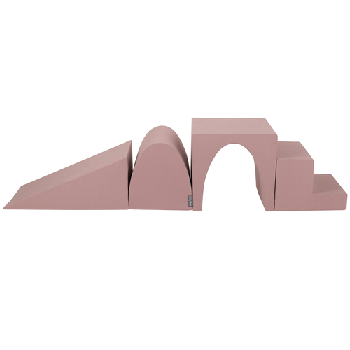 KiddyMoon aire de jeux en mousse pente L/colline/tunnel/marché, bruyère, Multi-Taille