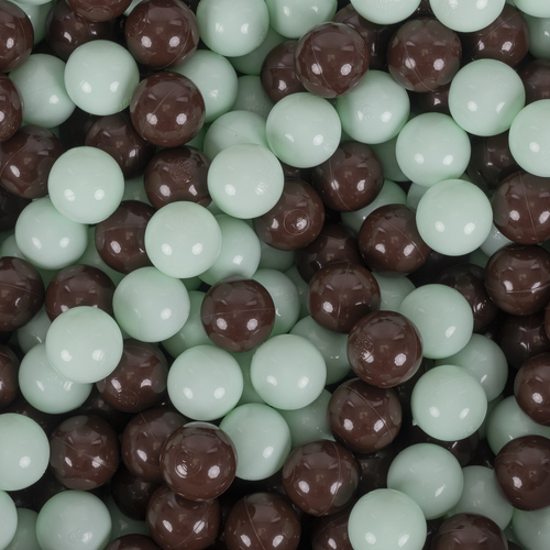 KiddyMoon Piscine à Balles ∅ 7Cm pour Bébé Rond Fabriqué En UE, gris foncé, 90x30cm/200 balles