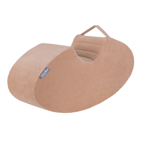 KiddyMoon Hopper Bascule-Sauteur pour les Enfants Bébé Balancelle Bean, rose des sables, 78x35x25cm