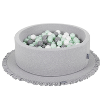 KiddyMoon Tapis de Jeu Pour Enfants Montessori Tapis en Mousse Bébé Épais et Doux Tapis Rampant Ramper Enfant Jouet Couverture Baby Tapis d'éveil, Fabriqué en UE, gris clair, XL