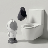 KiddyMoon Pot Bébé Urinoir pour Enfants, Hauteur Réglable Motif Astronaute, blanc, UNI