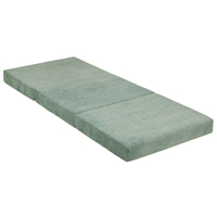 KiddyMoon Matelas Enfant Pliable en Mousse Matelas Pouf pour Tout-Petits, Chambre d'Enfant, vert, 165x70x10 cm