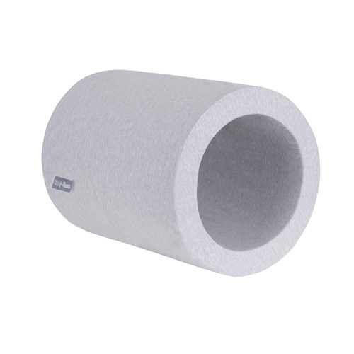 KiddyMoon Aire De Jeux En Mousse Modulable Pour Enfants Avec Housses Amovibles Résistantes Et Matériaux Doux Favorisant Imagination Et Créativité, gris clair, Tonneau/Puf/Puf