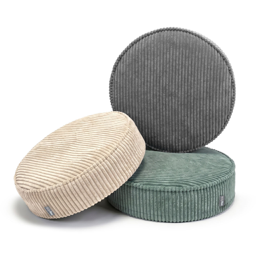 KiddyMoon Ensemble 3 Modules en Mousse pour Enfants pour Chambre D'enfant, vert-beige-gris foncé, Mx3