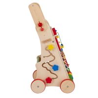 KiddyMoon Trotteur avec un Tableau D'activité, Chariot de Marche pour Bébé, Multicolore, Poignée réglable