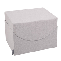 KiddyMoon Element Aire De Jeux en Mousse pour Enfants, gris clair, Multi-Taille