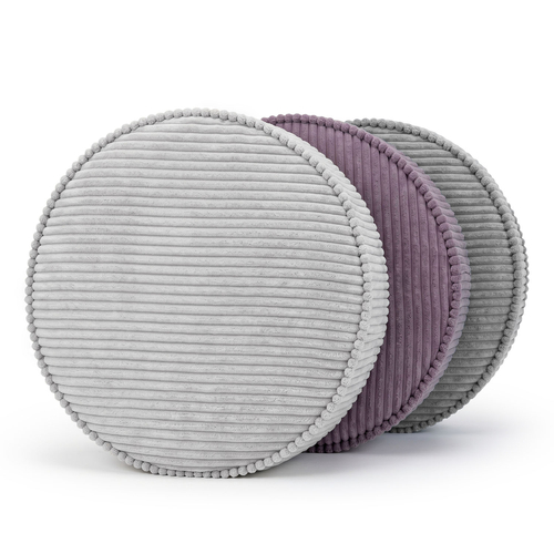 KiddyMoon Ensemble 3 Modules en Mousse pour Enfants pour Chambre D'enfant, gris foncé-violet-gris clair, Mx3