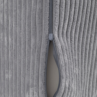 KiddyMoon Fauteuil Enfant Convertible en Mousse, Fauteuil pour Enfants Chaise pour Chambre d'Enfants Matelas Pliable Matelas Fauteuil Relax Fauteuil Douillet, gris foncé, Fauteuil avec Oreiller