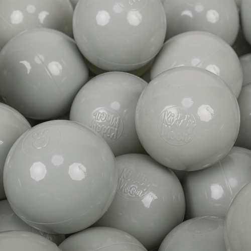 KiddyMoon Balles Colorées Plastique ∅7cm pour Piscine Enfant Bébé Fabriqué en EU, vert de gris