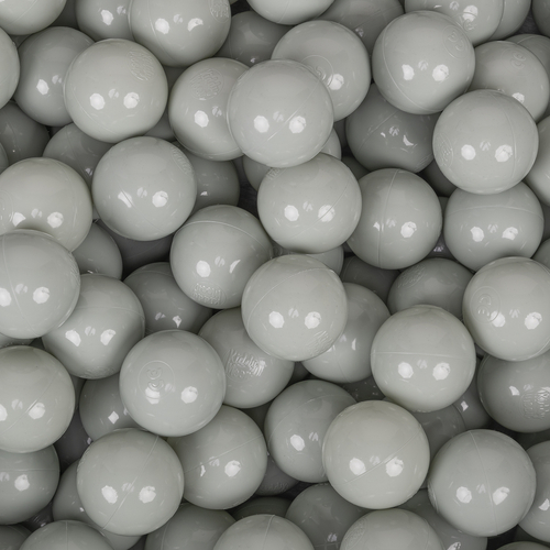 KiddyMoon Balles Colorées Plastique ∅7cm pour Piscine Enfant Bébé Fabriqué en EU, vert de gris