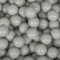 KiddyMoon Balles Colorées Plastique ∅7cm pour Piscine Enfant Bébé Fabriqué en EU, vert de gris