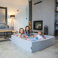 KiddyMoon Piscine À Balles Grande Rond pour Bébé, Fabriqué en UE, rose: rose poudré/rose foncé/babyblue/menthe, 120x30cm/300 balles