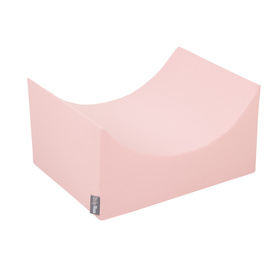 KiddyMoon Aire De Jeux en Mousse avec Rond Piscine à Balles pour Enfants, rose:blanc/gris/rose poudré, Piscine (200 Balles) + Version 1