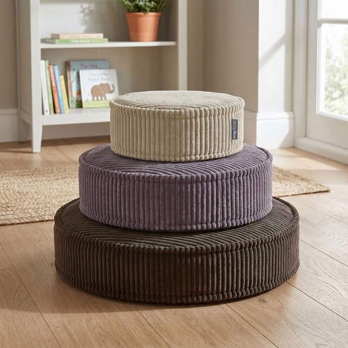 KiddyMoon Ensemble 3 Modules en Mousse pour Enfants pour Chambre D'enfant, beżowy-fioletowy-brązowy