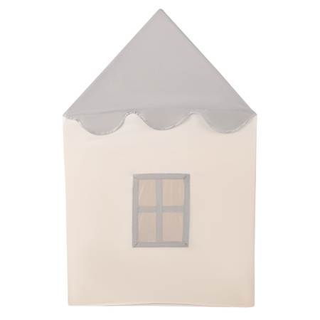 KiddyMoon Tente de Jeux Pour Enfants Maison En Forme De Pavillon Maison Pliable Cabane Enfant Espace Créatif Et Confortable Pour Jouer Intérieur Et Extérieur, blanc-gris: turquoise foncé/beige pastel/vert de gris/saumon, 200 Balles