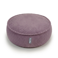 KiddyMoon pouf rond en polyester pour chambre d'enfant, violet, L