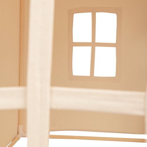 KiddyMoon Tente de Jeu Pour Enfants Maison De Jeu Pliable Tente Enfant Espace Créatif Pour Enfants Coin Douillet Idéal Pour Jouer À L’Intérieur Et À L’Extérieur, naturel: beige pastel/saumon/blanc, 200 Balles