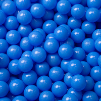 KiddyMoon Balles pour Piscine Colorées ∅6cm Plastique Enfant Bébé Fabriqué en EU, bleu, 100 Balles/6cm
