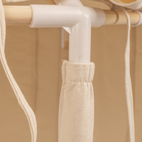 KiddyMoon Tente de Jeu Maison Pour Enfants En Forme De Pavillon De Jeu Pliable Tente Pop-Up Espace De Jeu Spacieux Et Confortable En Intérieur Et Extérieur, naturel:bleu pastel/jaune pastel/blanc/menthe/rose poudré, 200 Balles