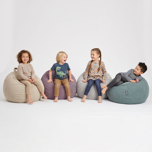 KiddyMoon Pouf pour Enfants 2-en-1 Rangement pour Jouets, 80x80x50cm, violet