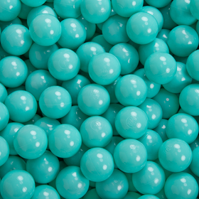 KiddyMoon Balles Colorées Plastique ∅7cm pour Piscine Enfant Bébé Fabriqué en EU, turquoise clair, 700 Balles/7cm