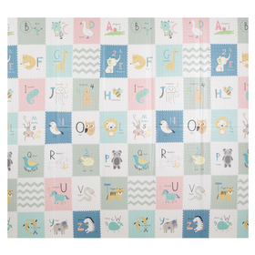 KiddyMoon Tapis de Jeu pour Enfant Bébé Tapis Mousse Tapis de Sol Tapis d'éveilBebe Reversible Stimulation De L'Imagination Pliable Pour L'Intérieur Et L'Extérieur, brun-mer, 180x200x1,5cm