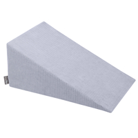 KiddyMoon Parcours Motricité En Mousse Avec Balles Enfants Favorise Créativité, Gris foncé : gris/blanc/babyblue, Piscine (100 Balles)+ Pente