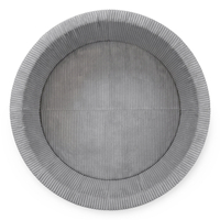 KiddyMoon Piscine Bébé 90 X 30 Cm Sans Balles, Piscine À Balles Pour Bébé Et Enfant, Piscine Enfant En Mousse Douce, Housse Côtelée Lavable, Gris foncé: Sans balles, 90x30/SANSballes