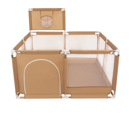 parc bébé avec balles plastiques aire de jeu pliable basket, beige, SANS Balles