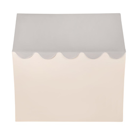 KiddyMoon Tente de Jeux Pour Enfants Maison En Forme De Pavillon Maison Pliable Cabane Enfant Espace Créatif Et Confortable Pour Jouer Intérieur Et Extérieur, blanc-gris: beige pastel/blanc/noir, 200 Balles