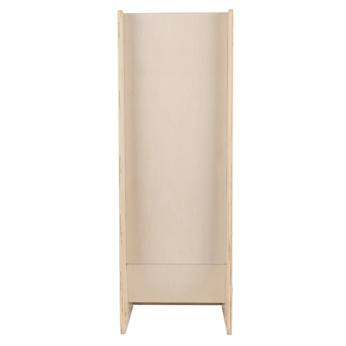 KiddyMoon Toboggan En Bois pour Enfants 2 en 1 Chaise Bébé, naturel, Grand