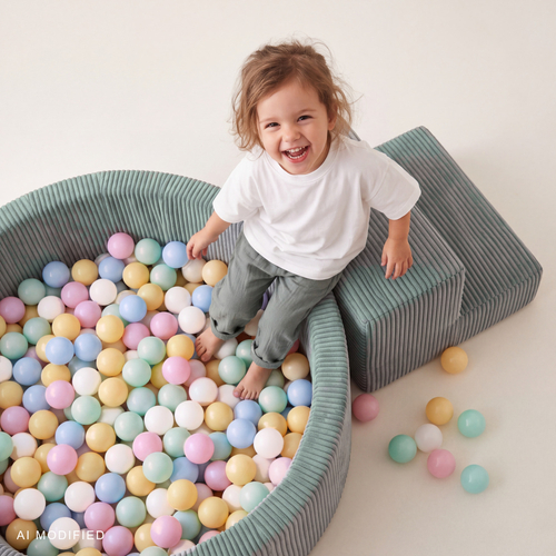 KiddyMoon marchepied en mousse à deux marches pour enfant, vert, Multi-Taille