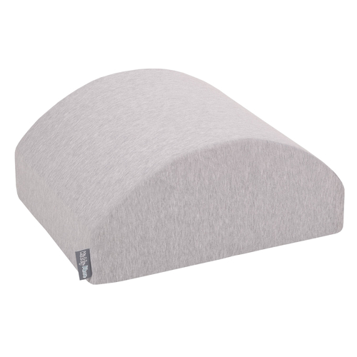 KiddyMoon aire de jeux en mousse colline/tunnel/rampe L/semi-rouleau L, gris clair, Multi-Taille
