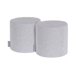 KiddyMoon Aire De Jeux En Mousse Modulable Pour Enfants Avec Housses Amovibles Résistantes Et Matériaux Doux Favorisant Imagination Et Créativité, gris clair, Pouf/Pouf