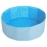 Bassin à balles pliable Polyester parc bébé aire de jeu, bleu,
