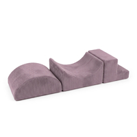 KiddyMoon parcours de motricité en mousse à 3 éléments, violet, Multi-Taille