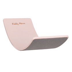 KiddyMoon Planche D'équilibre pour Enfants Planche à Balancer Montessori, Rose, 83x29,5x1,7 cm/Felt