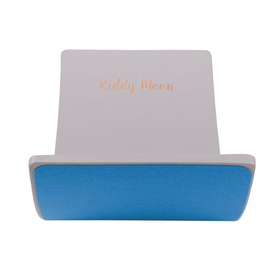 KiddyMoon Planche D'équilibre pour Enfants Planche à Balancer Montessori, Gris/Bleu Felt, 83x29,5x1,7 cm/Felt