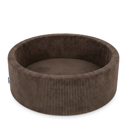 KiddyMoon Piscine Bébé 90 X 30 Cm Sans Balles, Piscine À Balles Pour Bébé Et Enfant, Piscine Enfant En Mousse Douce, Housse Côtelée Lavable, Marron: Sans balles, 90x30/SANSballes